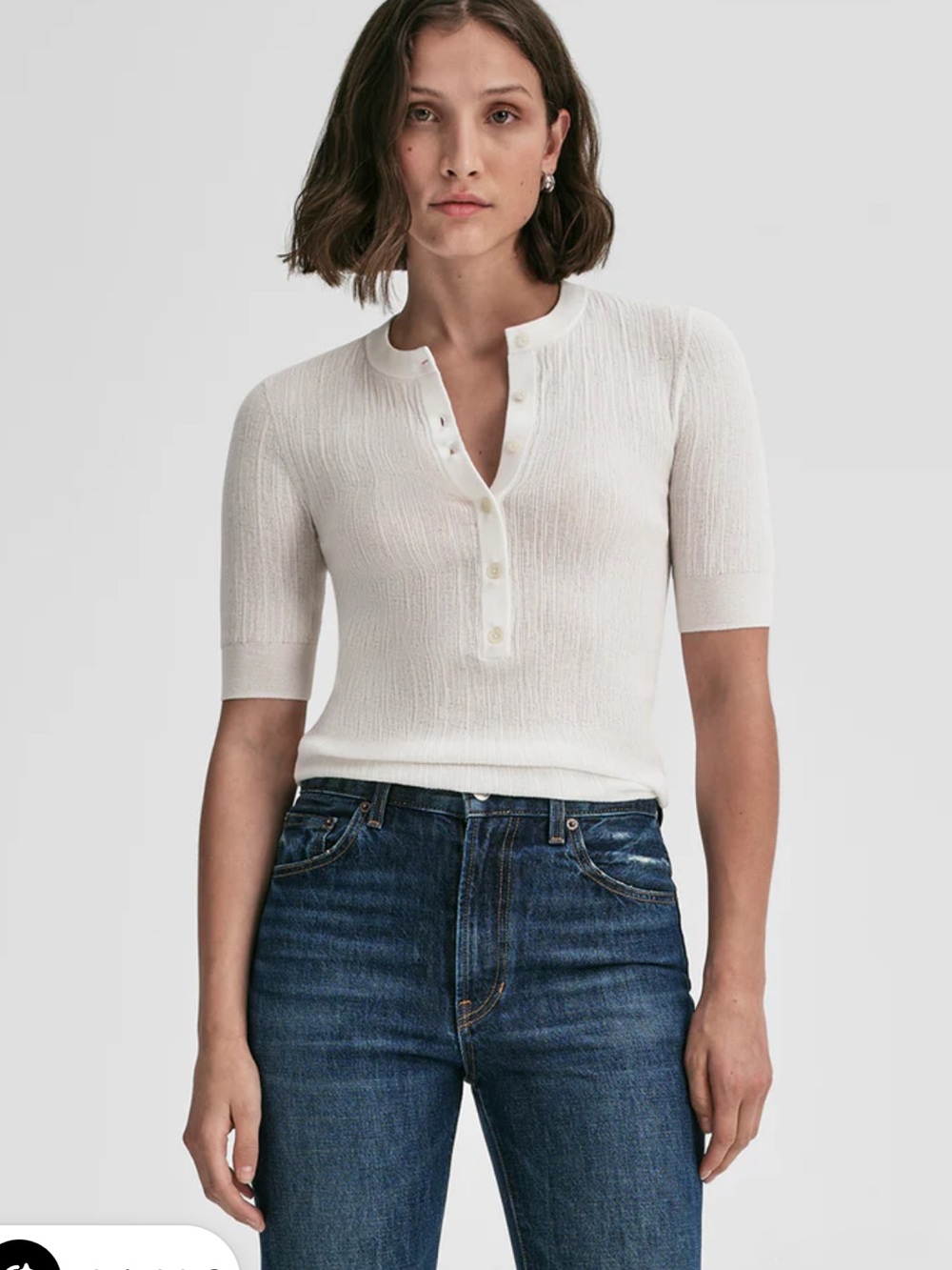 A.L.C. Fisher Fine Cotton Knit Top